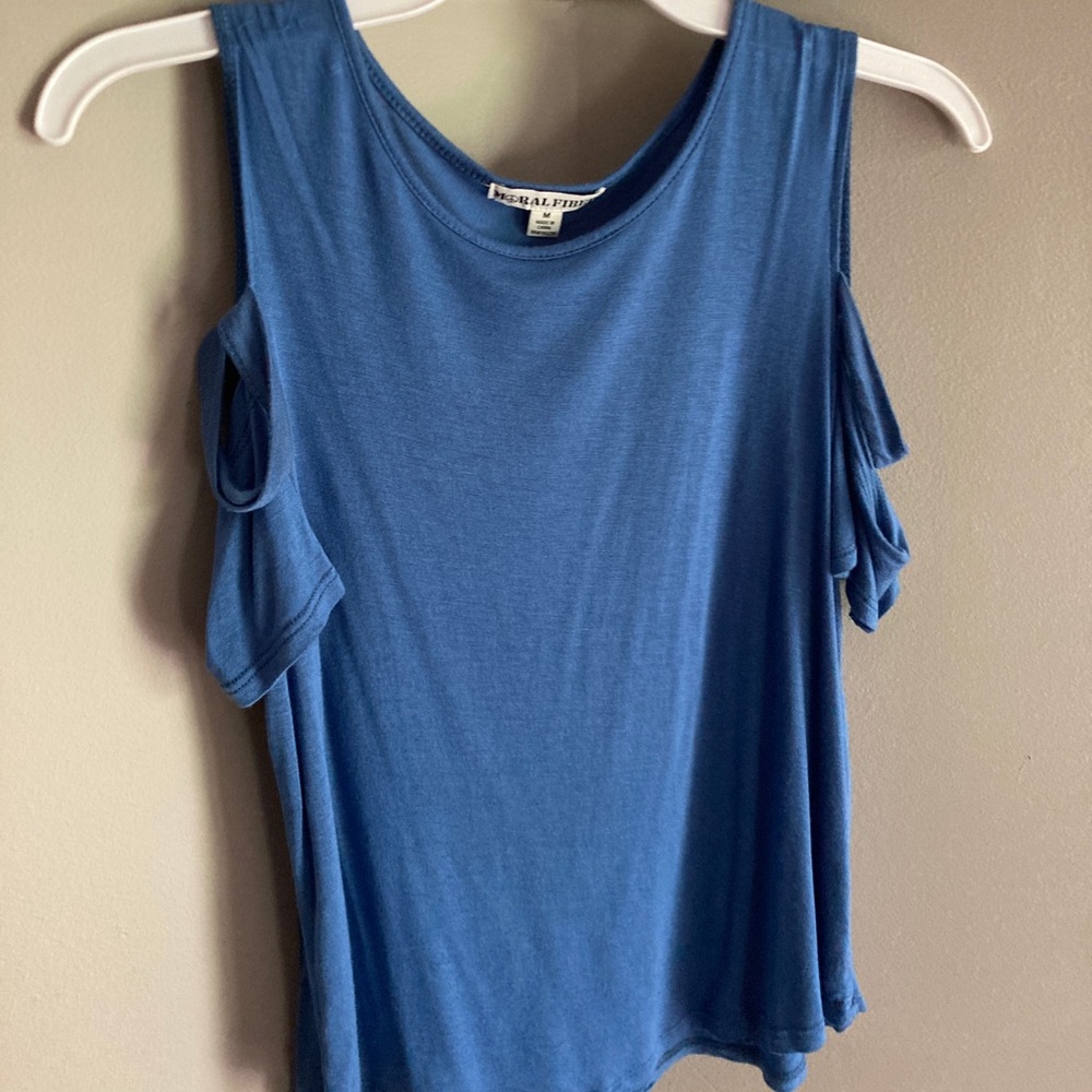 Blue off the shoulder top!